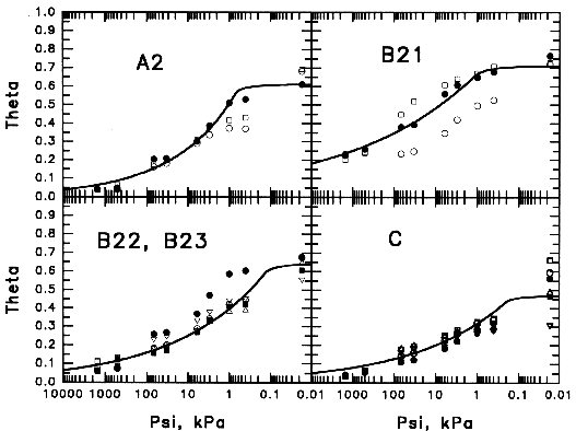 HB mineral horizons